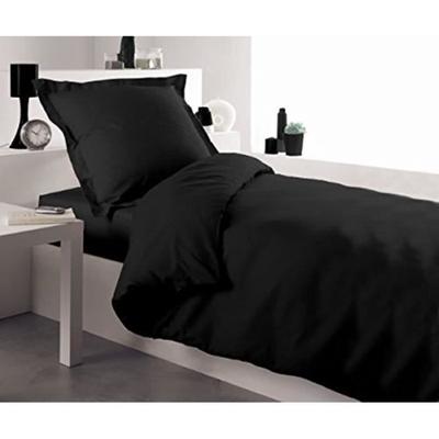 Duvet Cover - Cotton - Charcoal - 140 X 200 Cm - Machine Washable - Classic Style