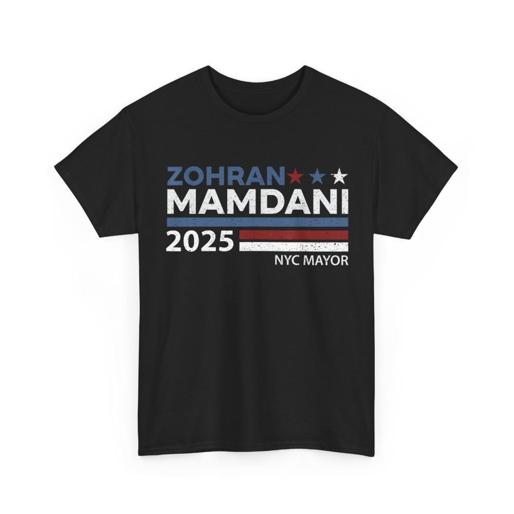Zohran Mamdani Shirt Zohran for NYC Mayor 2025 TShirt Support Mamdani Casual Tshirt Men Women Modern Fashion Cotton Apparel