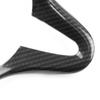 Carbon Fiber Black Steering Wheel Frame Cover Trim For Honda Civic 8th FIT Civic