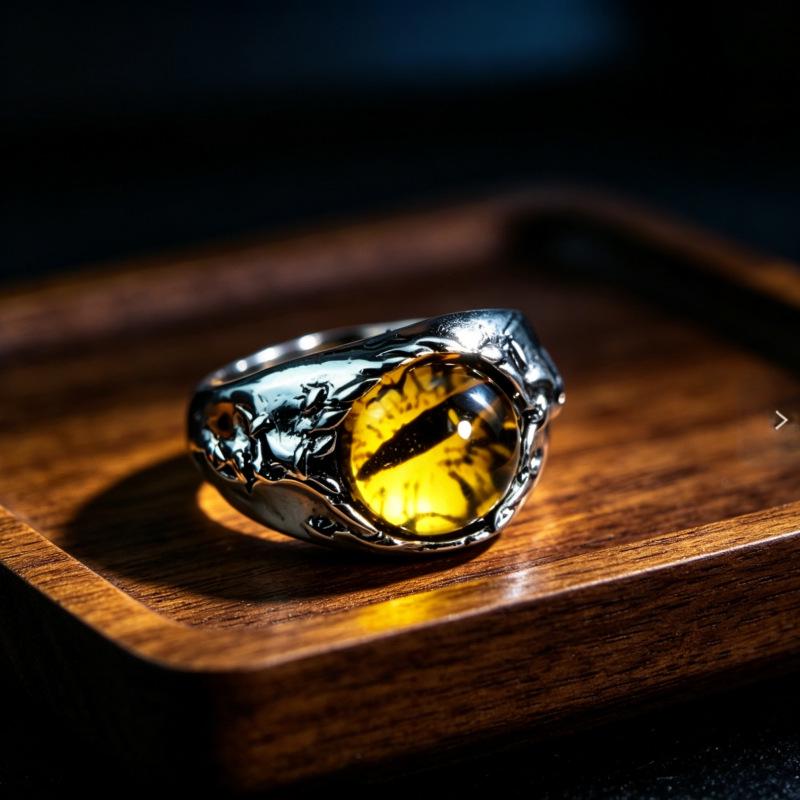 Men's Demon Eye Bracelet & Hip Hop Zinc Alloy Ring
