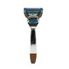Men's Manual Shaving Set with Razor, Badger Hair Brush, Bowl & Stand