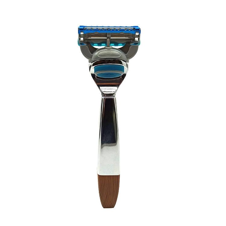 Men's Manual Shaving Set with Razor, Badger Hair Brush, Bowl & Stand