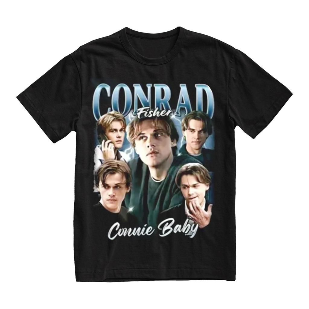 Y2k Kleidung Conrad Fisher Vintage Baumwoll-T-Shirt Mode Hip Hop Kurzarm-T-Shirts Mode Übergroße T-Shirts Unisex