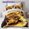 Naruto Cool Battle Pose Bedding Set Anime Duvet Cover Polyester Soft Bed Linen Bedroom Set -QJY