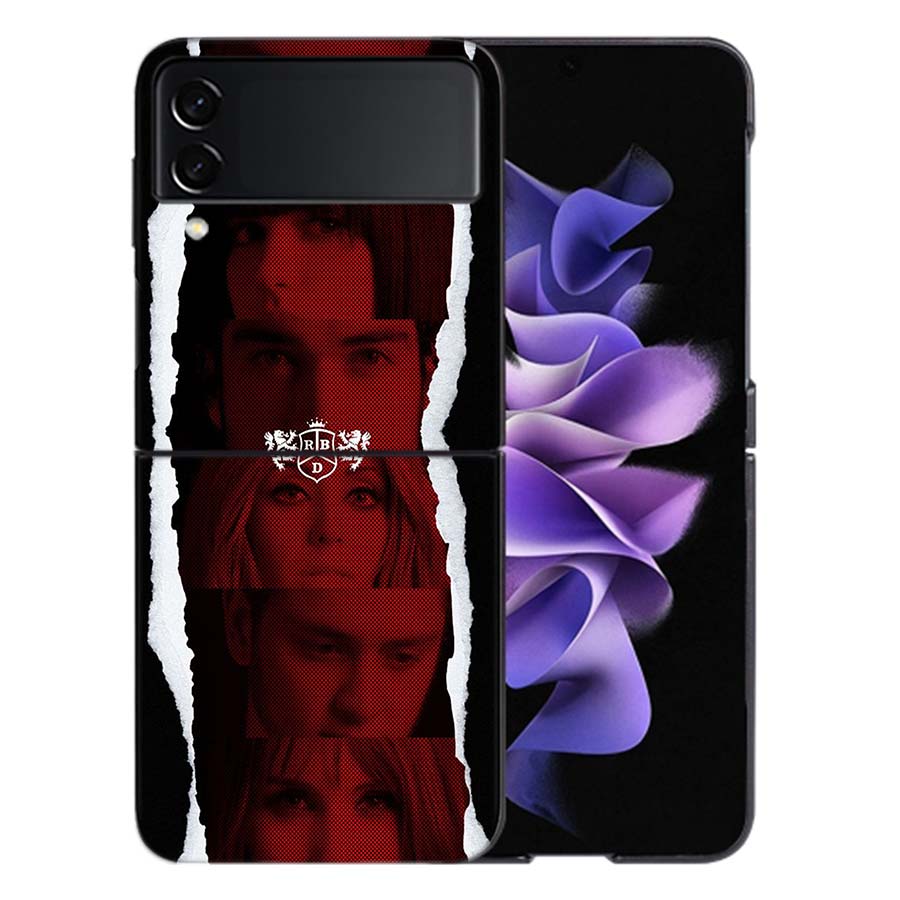 Fashion RBD Rebelde For Samsung Galaxy Z Flip 5 4 3 Case Shockproof Hard Cover Phone Z Flip 6 7 5G Z Flip 5 4 5G TPU PC Hard C