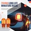 4 Pack 7444NA LED Bulbs 7444NA Long Life Miniature Bulbs Amber T20 12v 21/5w Automotive Lighting Reverse Lights Strobe Brake Backup Tail Turn Signal