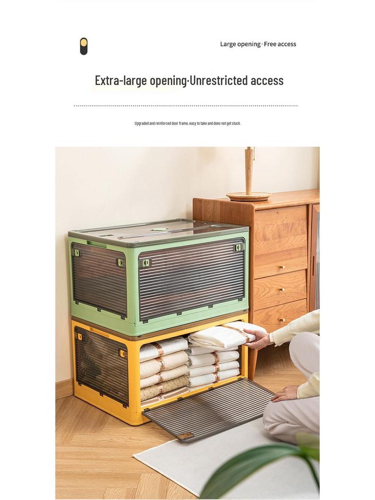 Transparenter Faltbarer Kleiderschrank-Organizer: Kleider- & Quilt-Aufbewahrungsbox