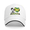 Unisexs Womens Jamaica I Love Jamaican Flag Outdoor Hat  Sun Cap New Baseball Cap Golf Hats
