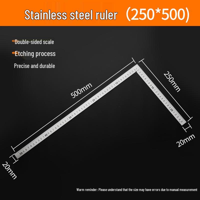 Multifunctional High-Precision Protractor: Angle, Square, Triangle, and Angle Gauge for Woodworking and Industrial Measurement.