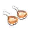 Natuurlijke Morganiet Edelsteen 925 Sterling Zilver Sieraden Oorbellen 1.73" AE-11912