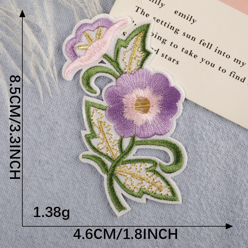 Self-Adhesive Embroidery Flower & Letter Patches for Clothing Accessories