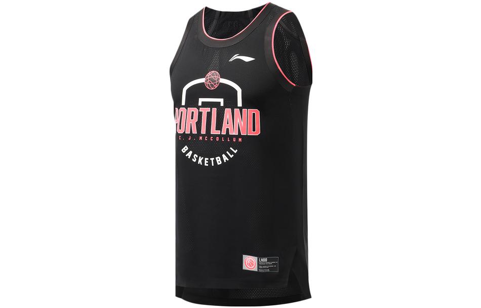 Li Ning Basketball Collection Basketball Jersey Men s Black AAYR241-2 L