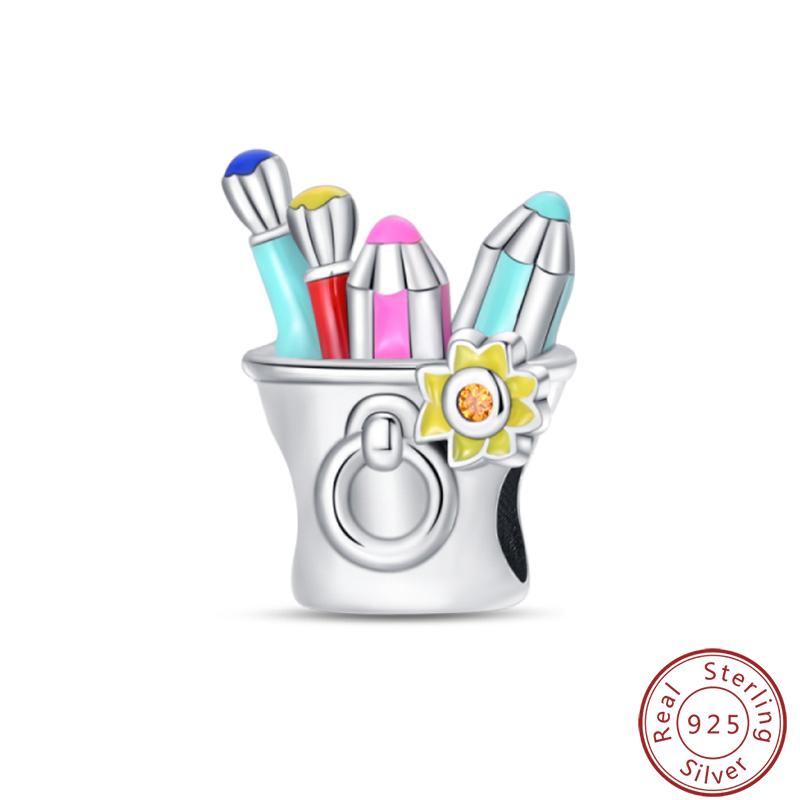 

Art Muse Series Copper Canvas Pigment Art Pieces Charms Beads 3Mm Diy Fine Jewelry Gifts Making