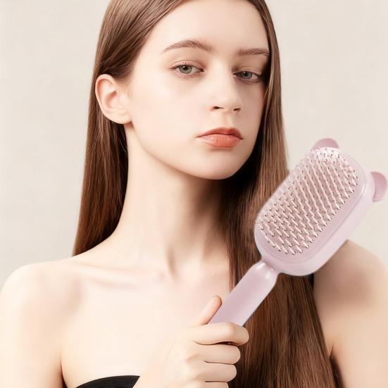 Retractable Self-Cleaning Hair Brush Scalp Massage Anti-static Air Cushion Comb Portable Travel Men Women Hair Detangling Styling Brush