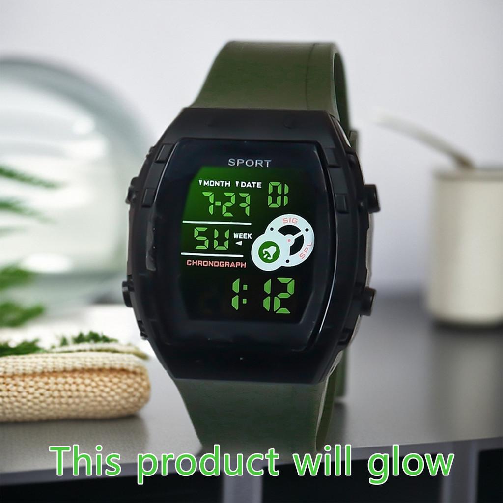 

Student Sports Waterproof Digital Watch With Night Glow And Alarm For Casual Wear