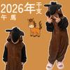 Kalk Life Horse Cosplay Kigurumi Pajamas for Boys and Winter Cold 2026 Zodiac Year of the Horse Animal New Photo Cute Gift Kids, Girls, Loungewear,