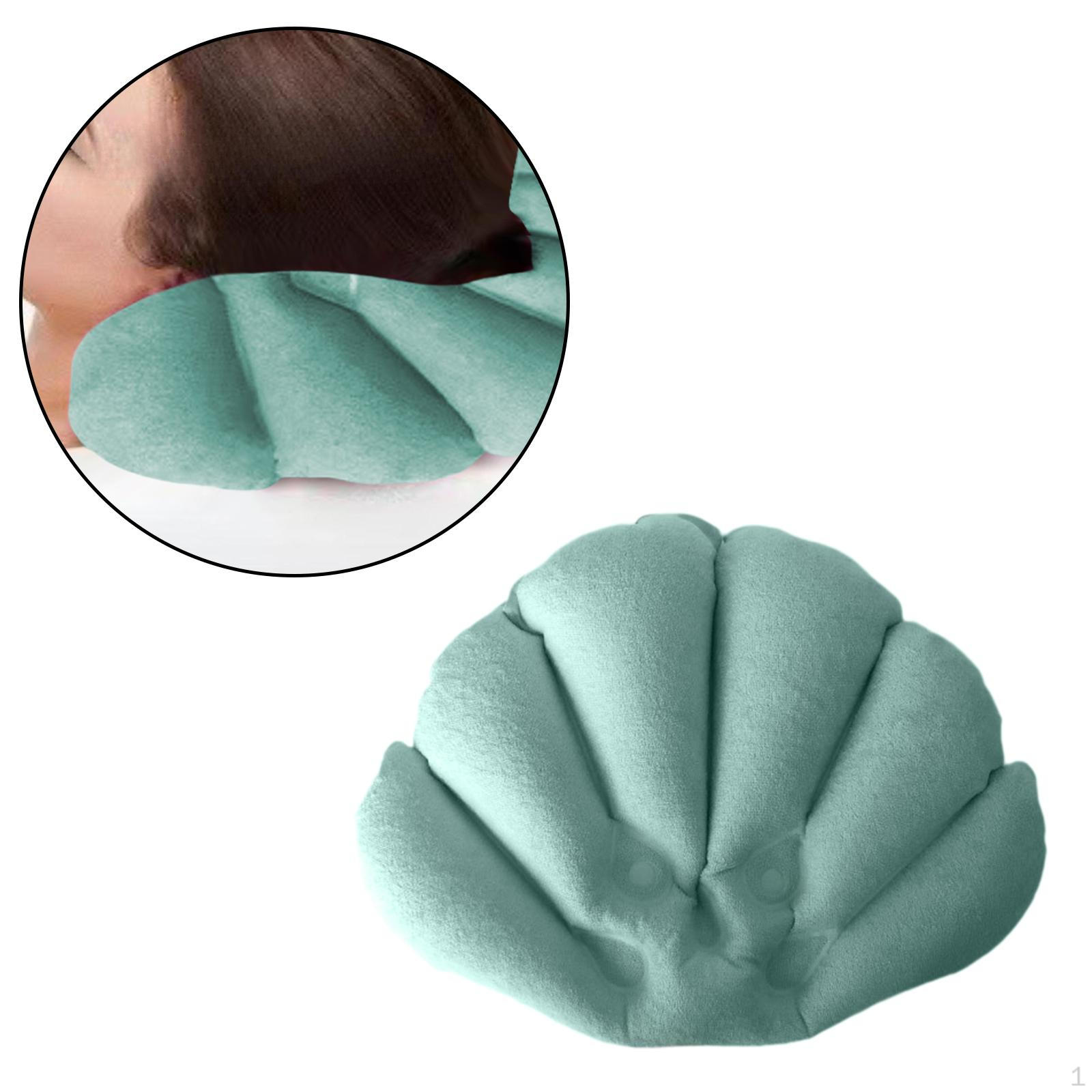 

Надувная подушка для ванны в форме ракушки с присоской, нескользящая поддержка из ПВХ для дома