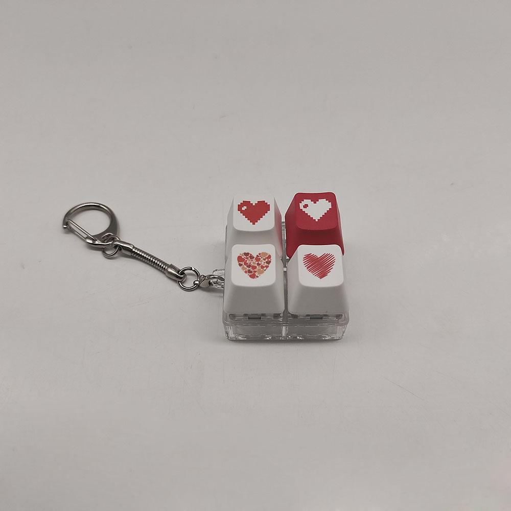 

1Pc Keychain For Girls Decompression Toy Finger Keyboard Toy Key Chain For Women Party Gift Mechanical Keyboard Shaft Tester