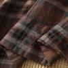 DIMANAF 2026 Summer New Plus Size Women T-Shirts Casual Blouse Shirts Lady Tops Tees Cotton Oversized Vintage Print Plaid