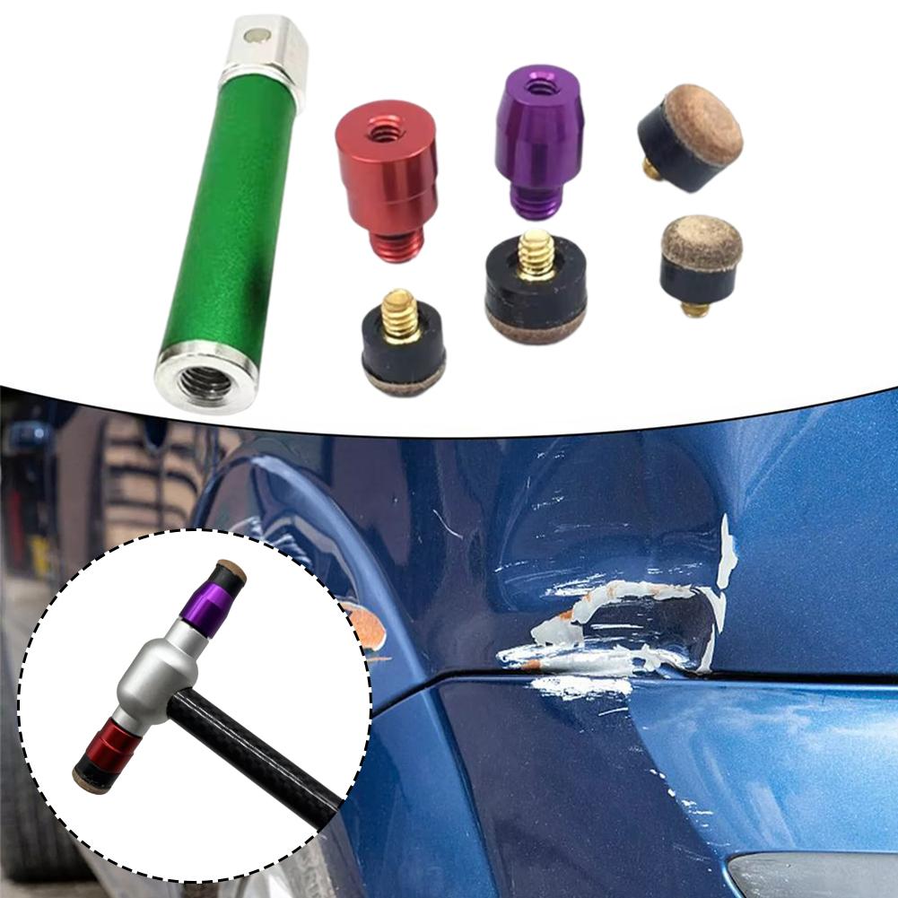 Car Dent Repair Pit Suction Tapping Hammer Leveling Leveling Pen Hammer Leather Repair Head PDR Tapping Pen Tool Dent Percu U7B5