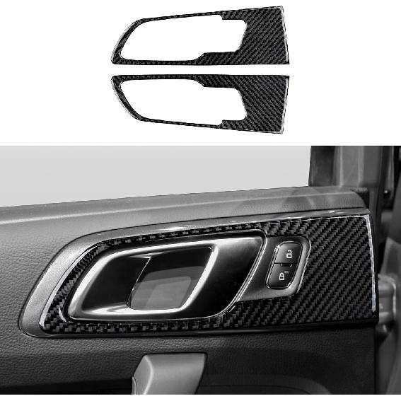 Car Carbon Fiber Dash Center Control Panel Cover Trim Interior for Ford Ranger      XLT Lariat XL Accessories