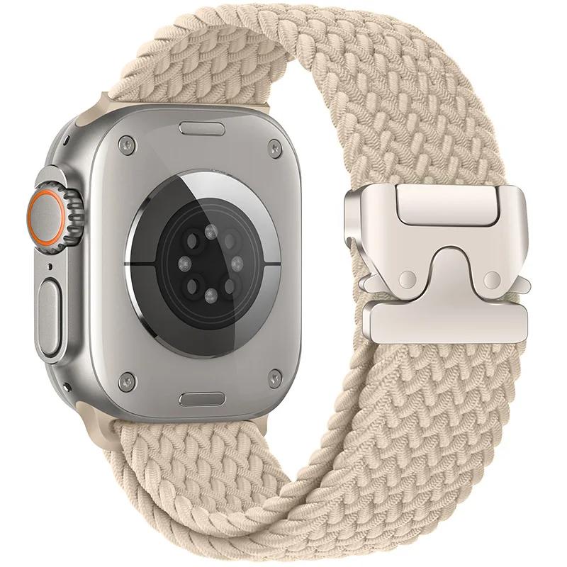 Braided Solo Loop Strap For Apple Watch Ultra 2 band 49mm 44mm 45mm 46mm 40mm 41mm 42mm Bracelet iWatch Series 10 9 SE 8 7 6 5 4