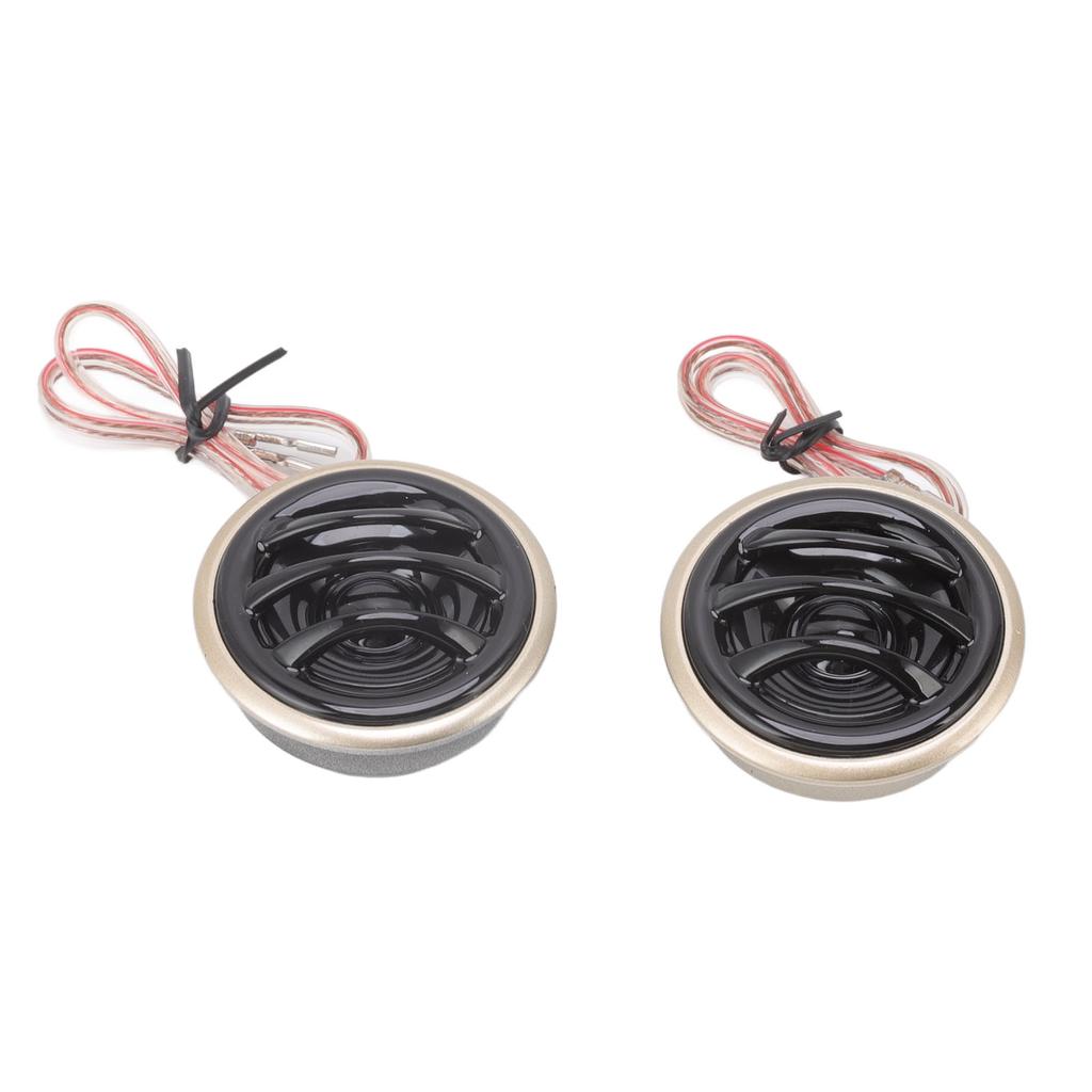 1 Paar Soft-Dome-Hochtöner 130W Hohe Empfindlichkeit Eingebauter Kondensator Autolautsprecher für Auto-Audiosysteme