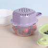Double-layer Drain Basket 2 in 1 Drainage Bowl Simplicity Cartoon Colander  Wash Fruit