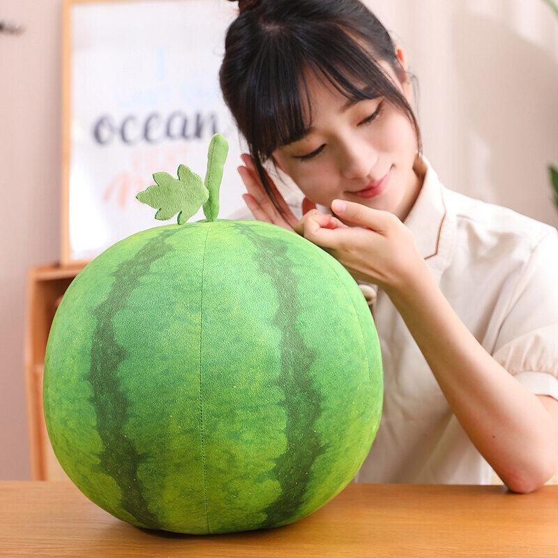 Soft And Cuddly Watermelon Plush Pillow Blanket For Office Nap