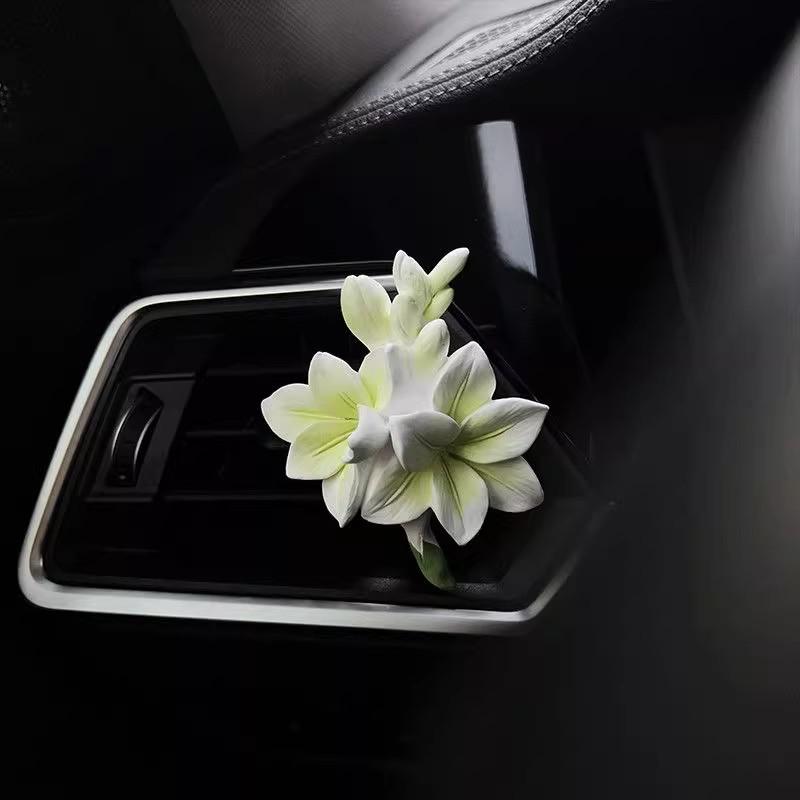 Freesia Car Air Vent Freshener Stone Decor Diffuser