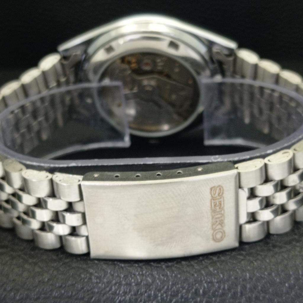 VINTAGE SEIKO 5 AUTOMATIC 6309A REFURBISHED JAPAN MENS BLACK WATCH A701703-5 R206c-a701703