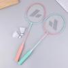 Eisenlegierung Badminton Schläger Mit 3 Nylon Federbällen/1 Tragetasche Für Anfänger Langlebiges Badminton Set Sport Fitnessgeräte
