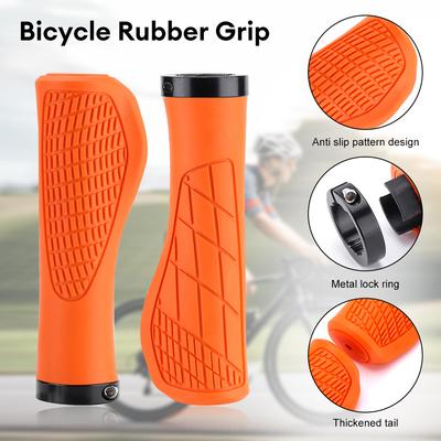 Bike Grips Rubber Mountain Bike Handlebar Cover Cuffs Shock Absorber Anti Slip Bike Handles Grip MTB Cuffs Bike Handle Fist Part