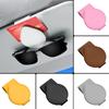 Leather Sunglasses Clip Sun Visor Car Interior Card Ticket Fastener Portable Sunglasses Holder Clips Auto Interior Accessories