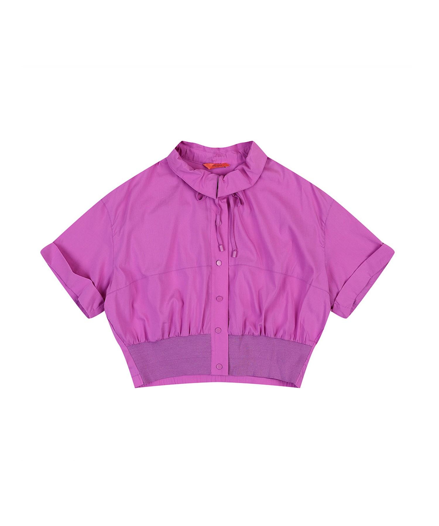 Vanake Ribbed Blouson Blouse_Vb38Blud02Z White(Wh)/F(Free)