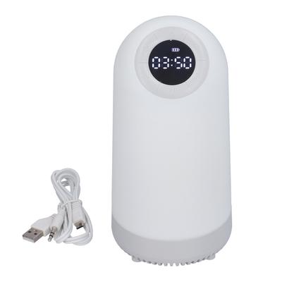 Speaker White Wake Up Light Wireless Speaker Multi Function Bedside Night Light Speaker
