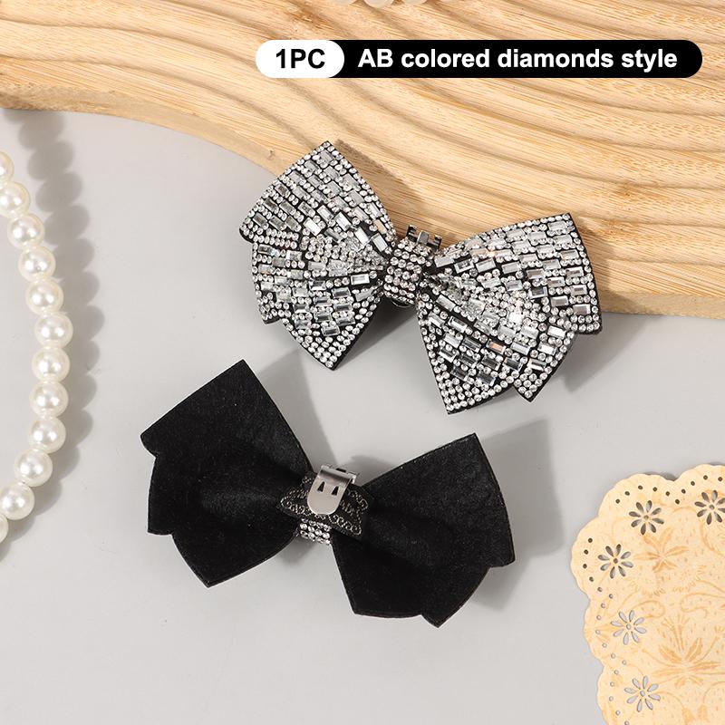 1Pc Luxury  Bow Shoe Buckle Shiny Bowknot Shoes Clip Wedding Bride Shoes Decoration High Heel Charms Jewelry