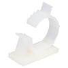 100Pcs White Adhesive Cable Management Clip Nylon PA66 Cable Strap Ties Wire Clamp Set