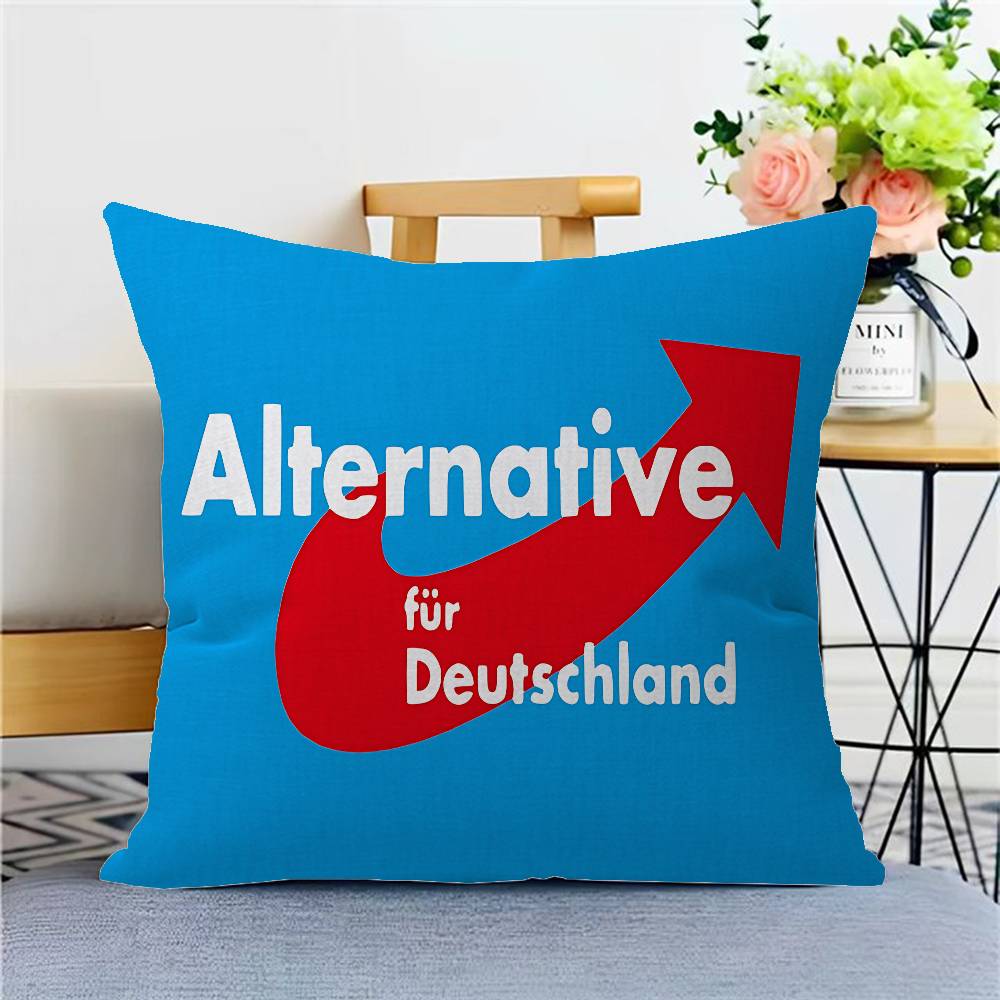AFD Alternative Ger Germany Flag Pillow Anime Pillow Sofa Bed Head Pillow Cover Cushion Cover 45x45 cm Fashion