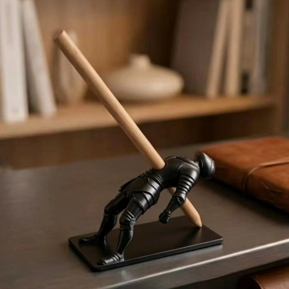 Resin Figure Pencil Organizer 3D Printing Stationery Stand Base Stand Pen Holder Desktop Storage чёрный