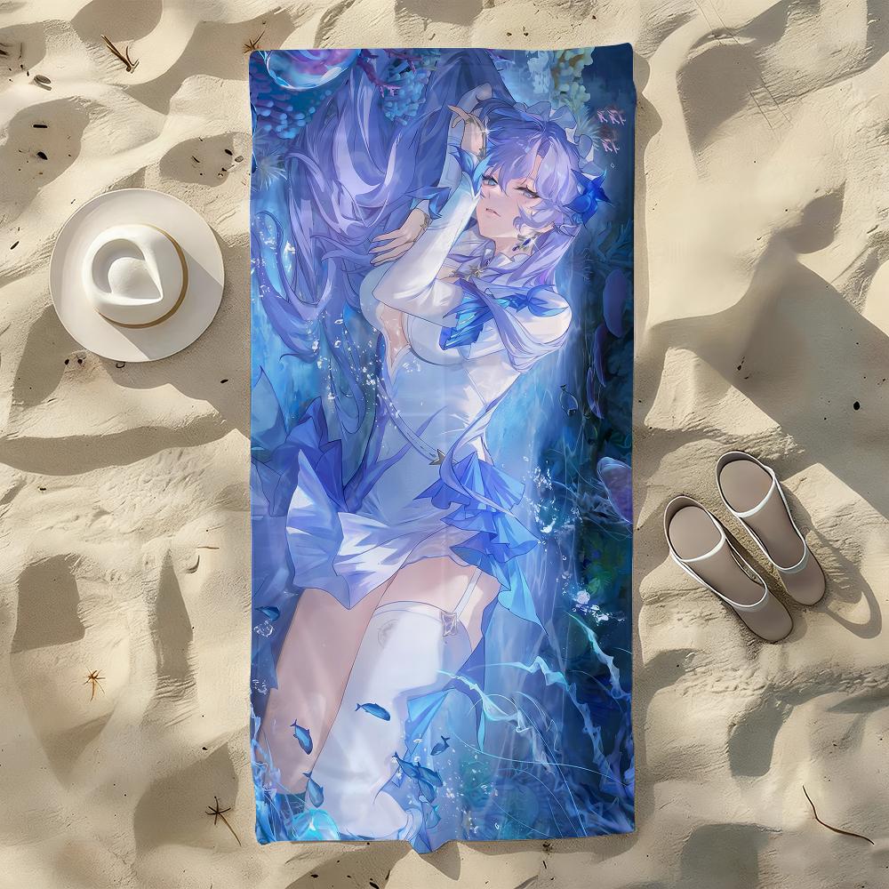 

Wuthering Waves Cantarella Towel For Swim Yoga Gym Quick Drying Soft and skin-friendly Beach Towels All-Season W40*H60(CM)