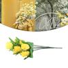 Simulated Flower Fake Flowers Sunset Red Yellow Rose Red Blue Milk White Plastic Simulated Silk Plastic Flower