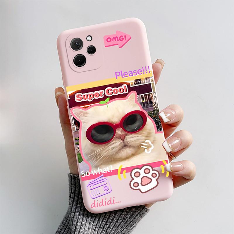 For Huawei nova Y61 Case Huawei nova Y61 Cover EVE-LX9N EVE-LX3 Phone case Cute Cat Cartoon Puppy Dog Soft Shockproof Back Cover