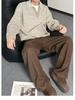Herren Maillard-Farbe Zweiteiliger Strickpullover - High-End Herbst/Winter Revers-Pullover