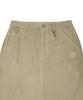 Wacky Willy Women'S Corduroy Carpenter Midi Skirt Light Khaki