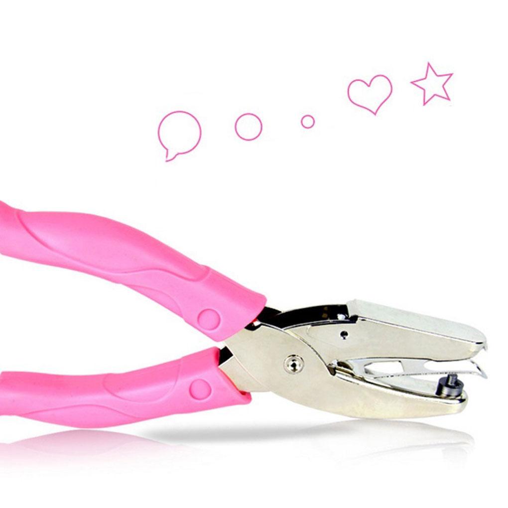 Manual Puncher Steel Heart Round Binding Supplies Crafts School Stationery Handheld Paper Punch Scrapbooking Loose-Leaf