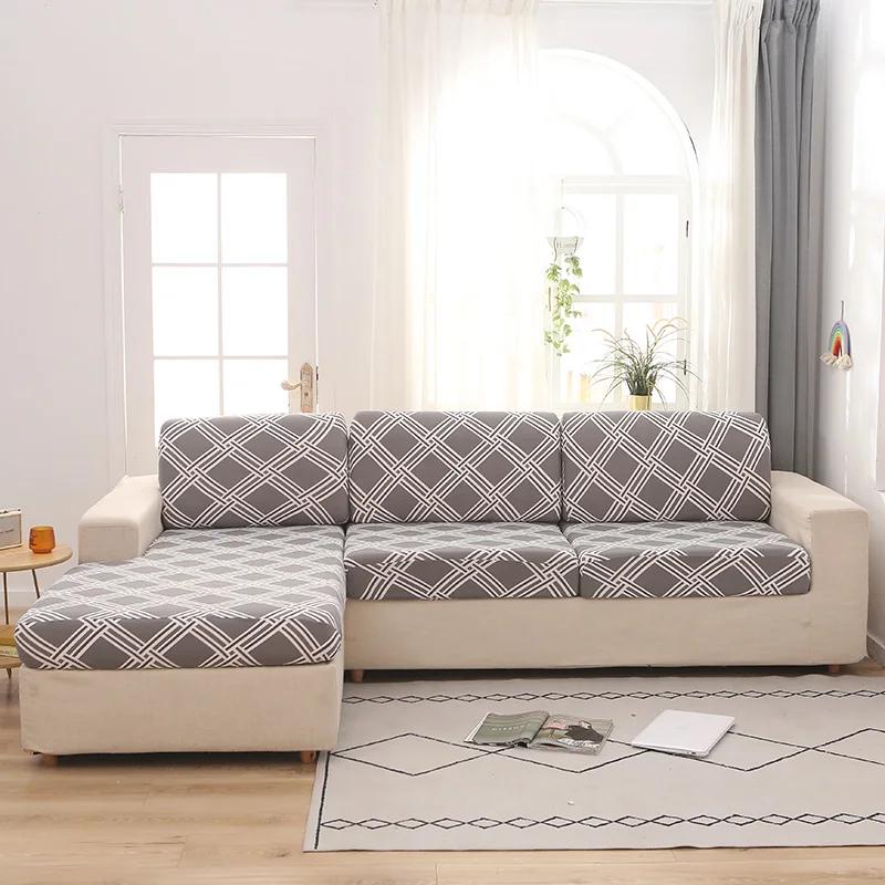 Elastic Sofa Cushion Cover Anti-Dust Sofa Cover For Living Room Pets Kids Seat Cover Chaise Longue Corner L Shape Sofa Slipcover