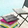 CHAIR CUSHION garden/terrace 40x40cm gray quilted