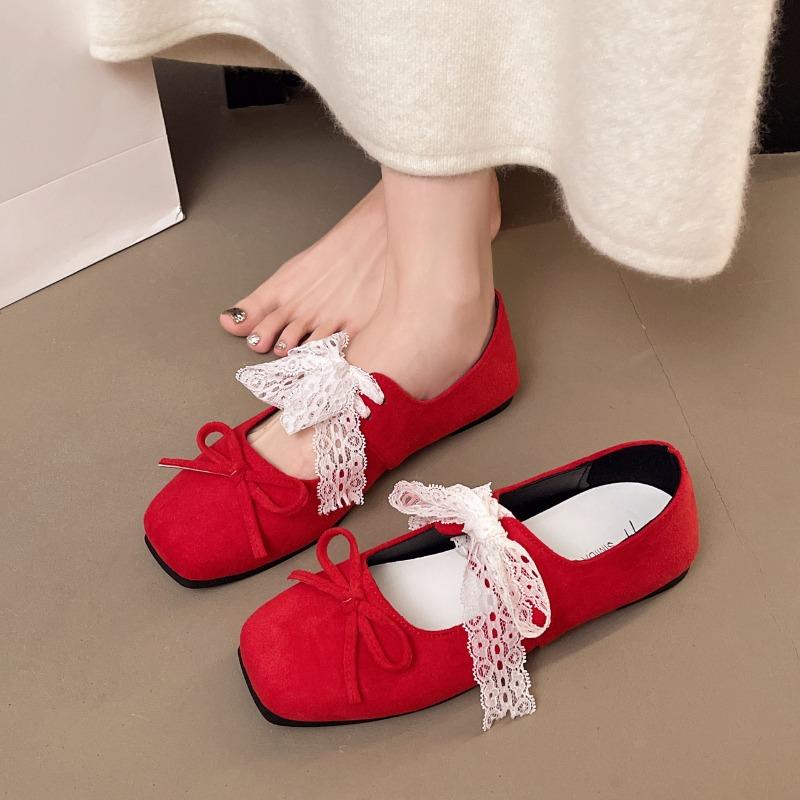 

Fashion 2025 New Women Loafers Shoes Casual Lace Up Ballet Flats Woman Shoes Summer Brand Shallow Sneaker Walking Soft Female Shoes 35 красный