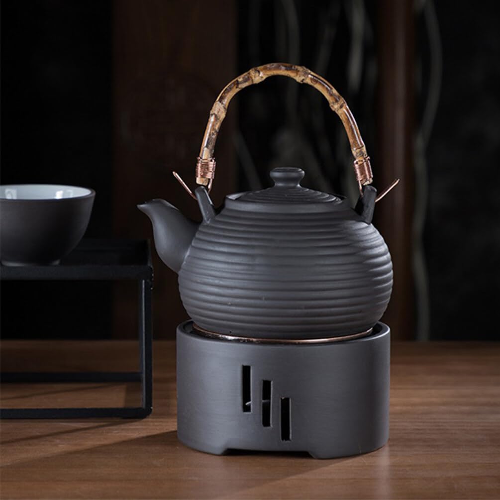 GANAZONO Tea Warmer with Candle Stand, Heat-Resistant, Stainless Steel, 115mm Diameter, Perfect for Tea, Black Tea, and Coffee, Perfect Gift